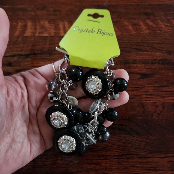 Crystale Bijoux Black Bead Bracelet - Picture 3 of 4